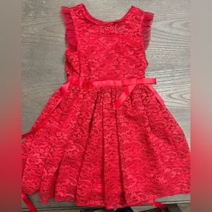 Girls red dress